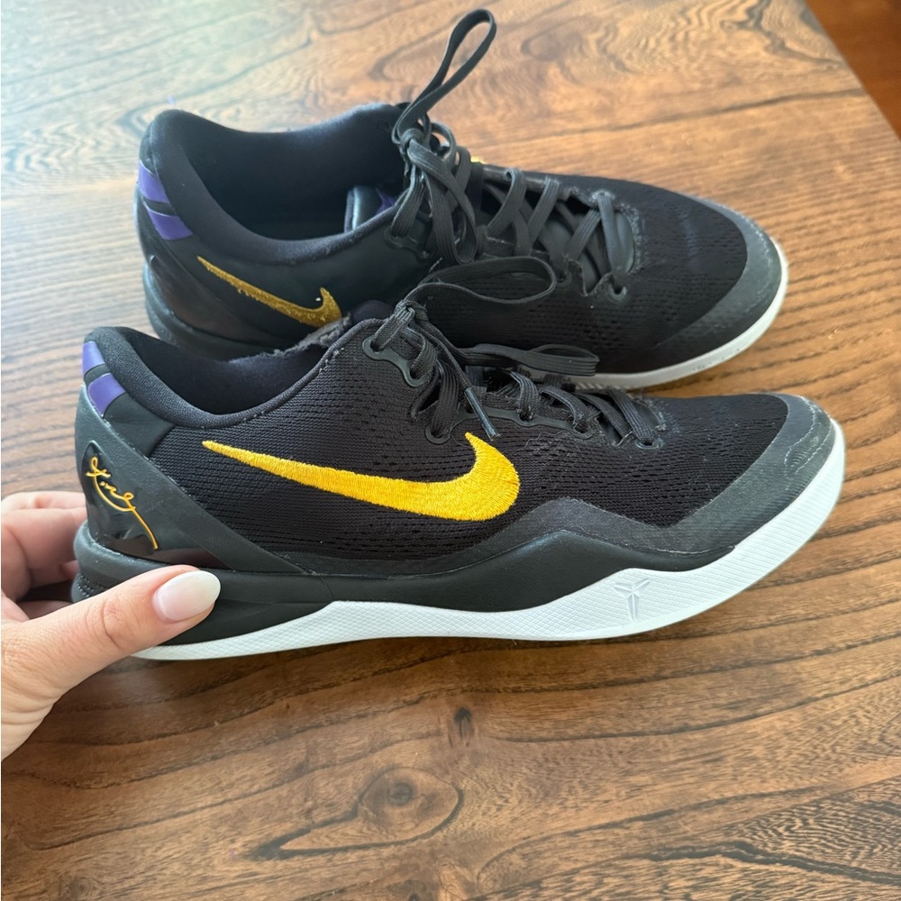 Nike Black and Yellow Men's Sneakers